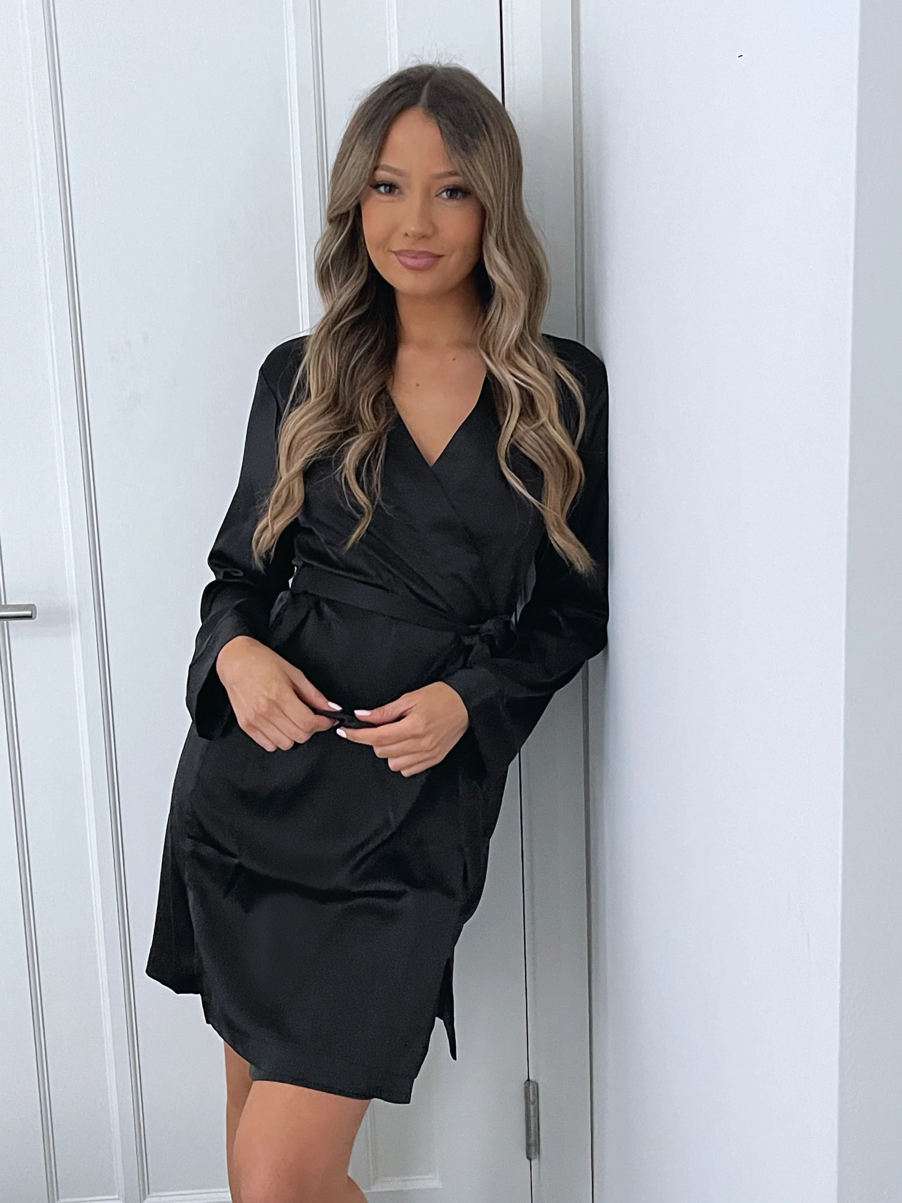 Ravella (Short Dressing Gown) - Pearl Pink - Image 6